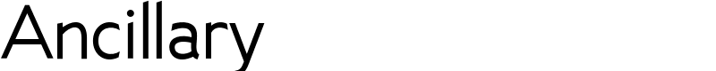 Ancillary Font