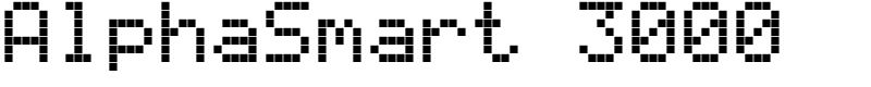 AlphaSmart 3000 Font