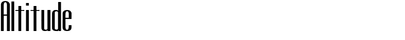 Altitude Font