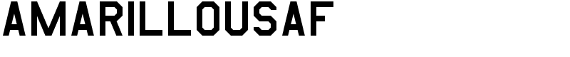 AmarilloUSAF Font