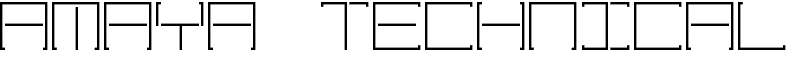 Amaya Technical Font
