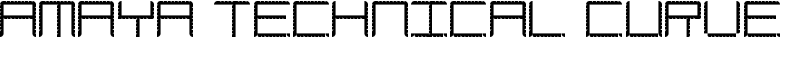Amaya Technical Curve Font