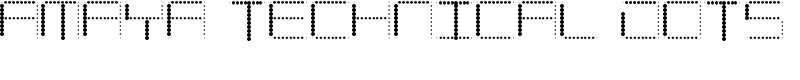 Amaya Technical Dots Font