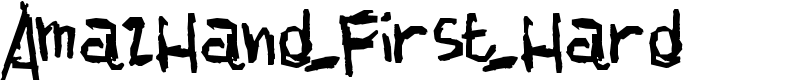 AmazHand_First_Hard Font