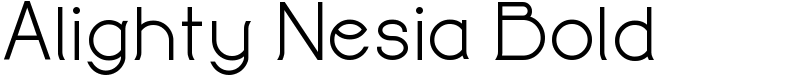 Alighty Nesia Bold Font