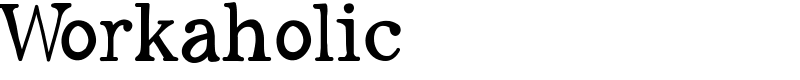 Workaholic Font
