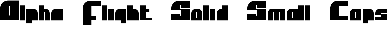 Alpha Flight Solid Small Caps Font