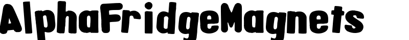 AlphaFridgeMagnets Font