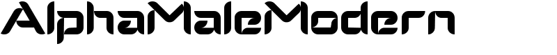 AlphaMaleModern Font