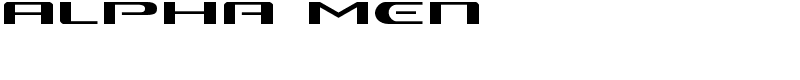 Alpha Men Font