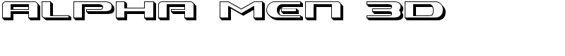 Alpha Men 3D Font