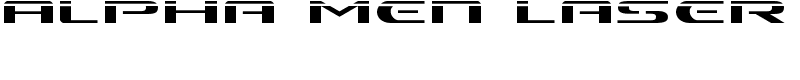 Alpha Men Laser Font