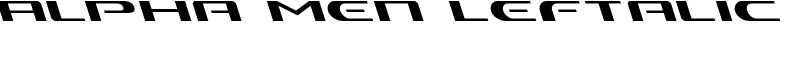 Alpha Men Leftalic Font