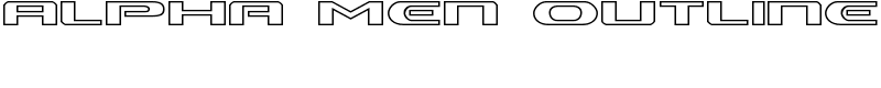 Alpha Men Outline Font