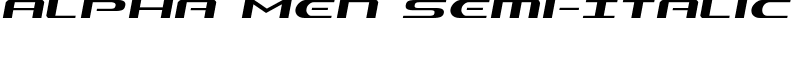Alpha Men Semi-Italic Font