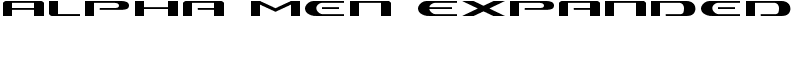 Alpha Men Expanded Font