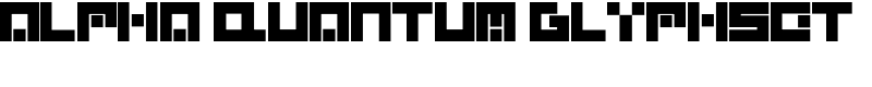 Alpha Quantum Glyphset Font