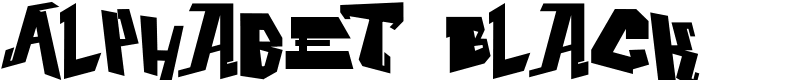 Alphabet Black Font