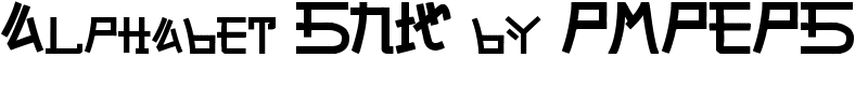 Alphabet SNK by PMPEPS Font
