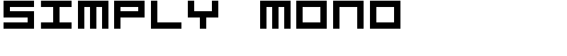 Simply Mono Font