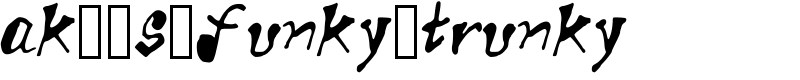ak__s_funky_trunky Font
