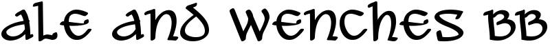 Ale and Wenches BB Font