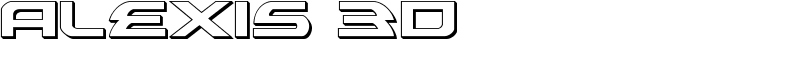 Alexis 3D Font