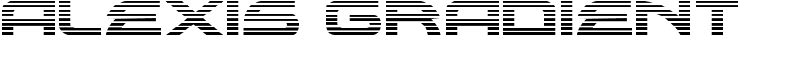 Alexis Gradient Font