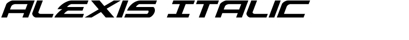 Alexis Italic Font
