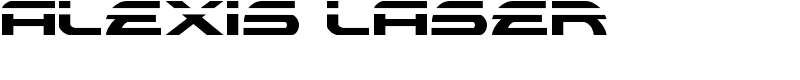 Alexis Laser Font