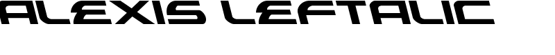 Alexis Leftalic Font