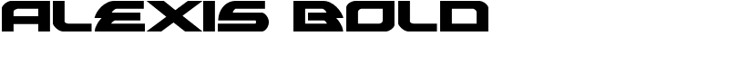 Alexis Bold Font