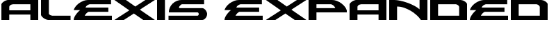 Alexis Expanded Font