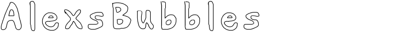 AlexsBubbles Font