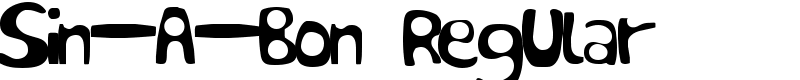 Sin-A-Bon Regular Font