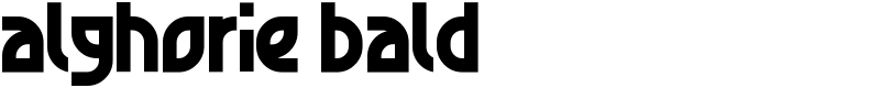 alghorie bald Font