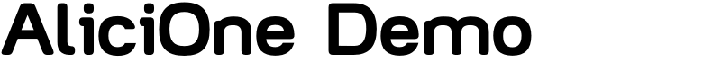 AliciOne Demo Font