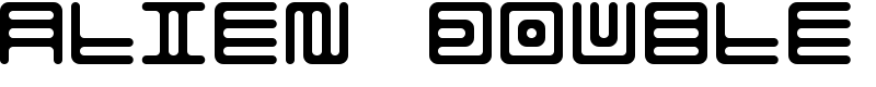 Alien double Font