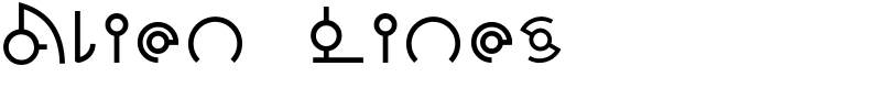 Alien Lines Font