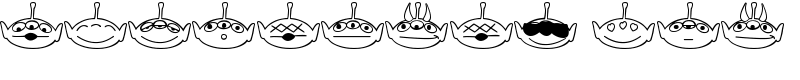 Aliencons two Font
