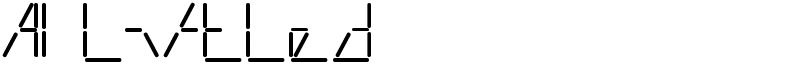 AI liftled Font