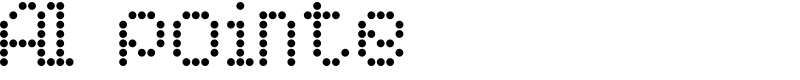AI pointe Font