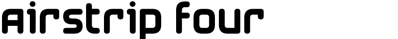 Airstrip Four Font