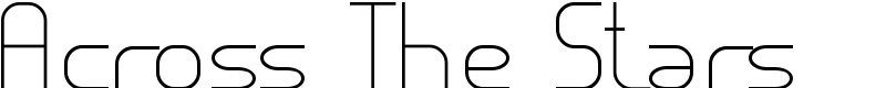 Across The Stars Font