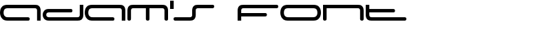 Adam's Font Font