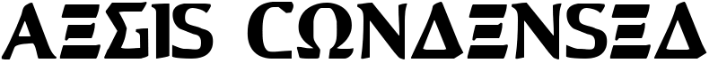 Aegis Condensed Font