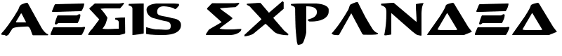 Aegis Expanded Font