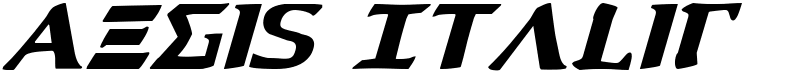 Aegis Italic Font