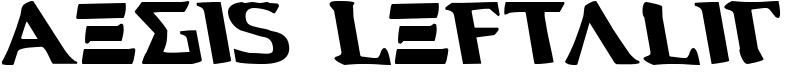 Aegis Leftalic Font