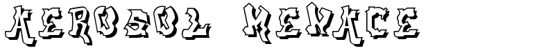 aerosol menace Font